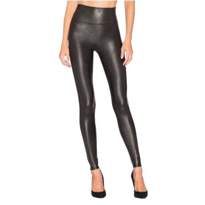 Spanx Faux Leather Leggings Size S Black